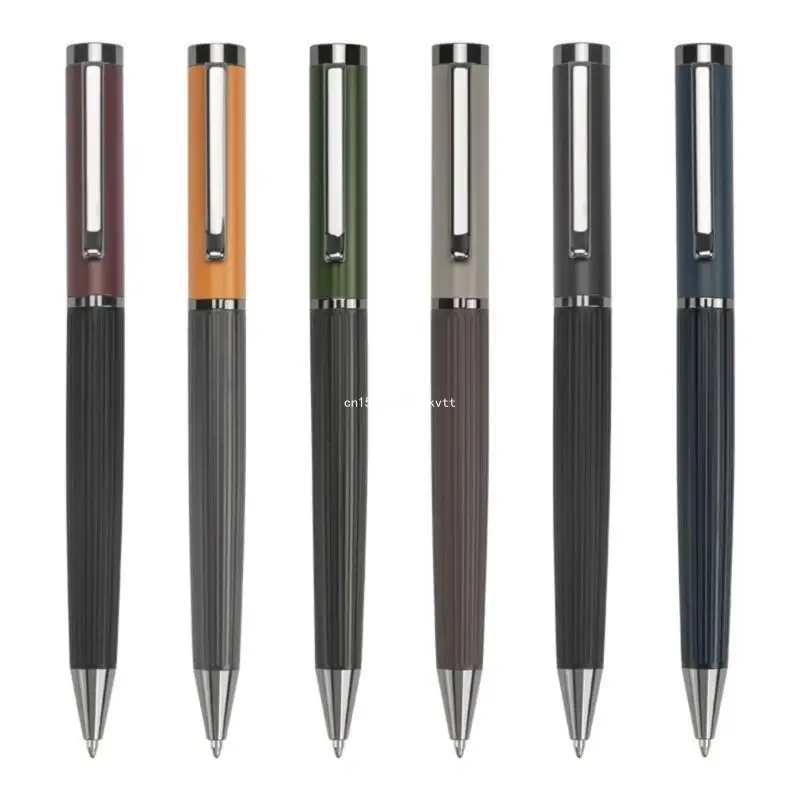 Металлическая шариковая ручка с поворотным механизмом, деловая ручка, легко пишущая Подарочная ручка, прямая поставка