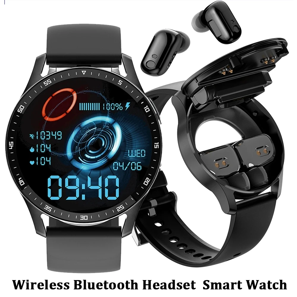Смарт-часы X7 2 в 1 с наушниками Smartwatch TWS Bluetooth наушники Пульсометр Монитор артериального давления Спортивные часы Фитнес-часы