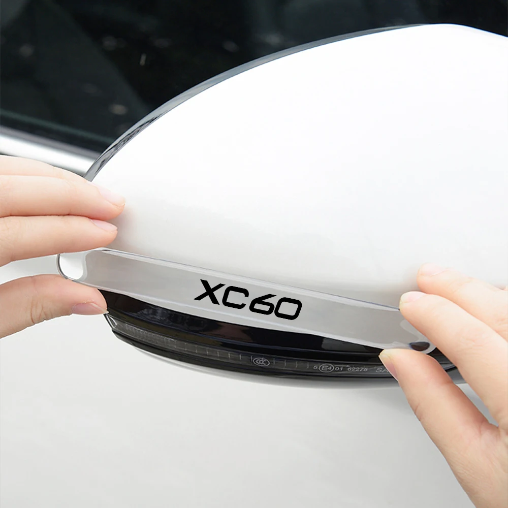 Для Volvo XC60 Автомобильная дверь, зеркало заднего вида, бампер, полосы от столкновений, защитные наклейки, аксессуары для защиты от царапин, аксессуары для экстерьера автомобиля