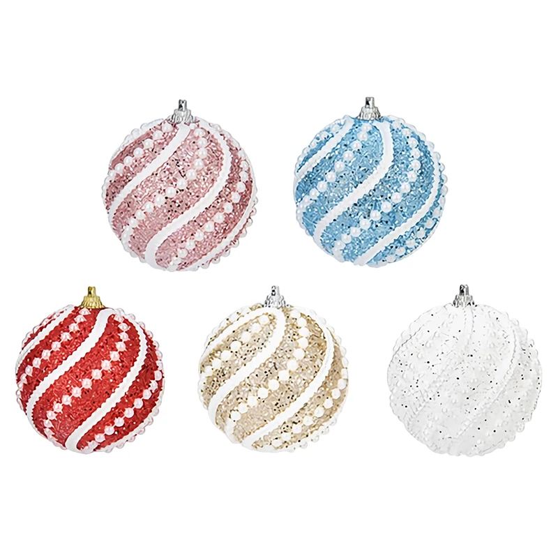 Украшение из блестящих рождественских шаров, мини-пластиковое подвесное украшение, Зимняя Рождественская елка, подвесной кулон, украшение для дома с Новым годом