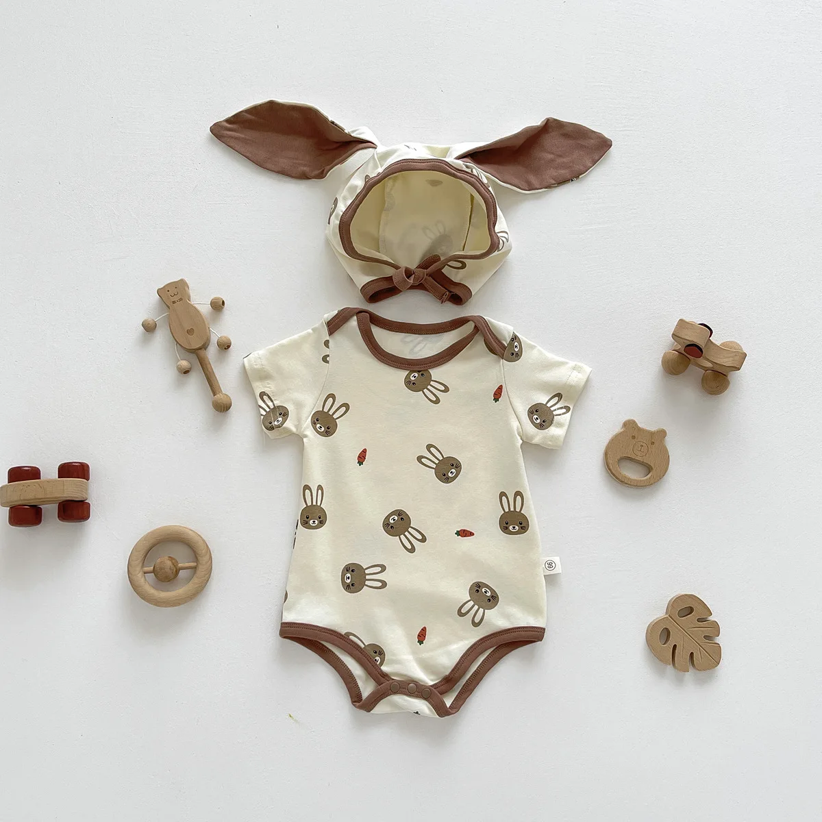 Летний детский комбинезон new rabbit hai для новорожденных, комбинезон с коротким рукавом