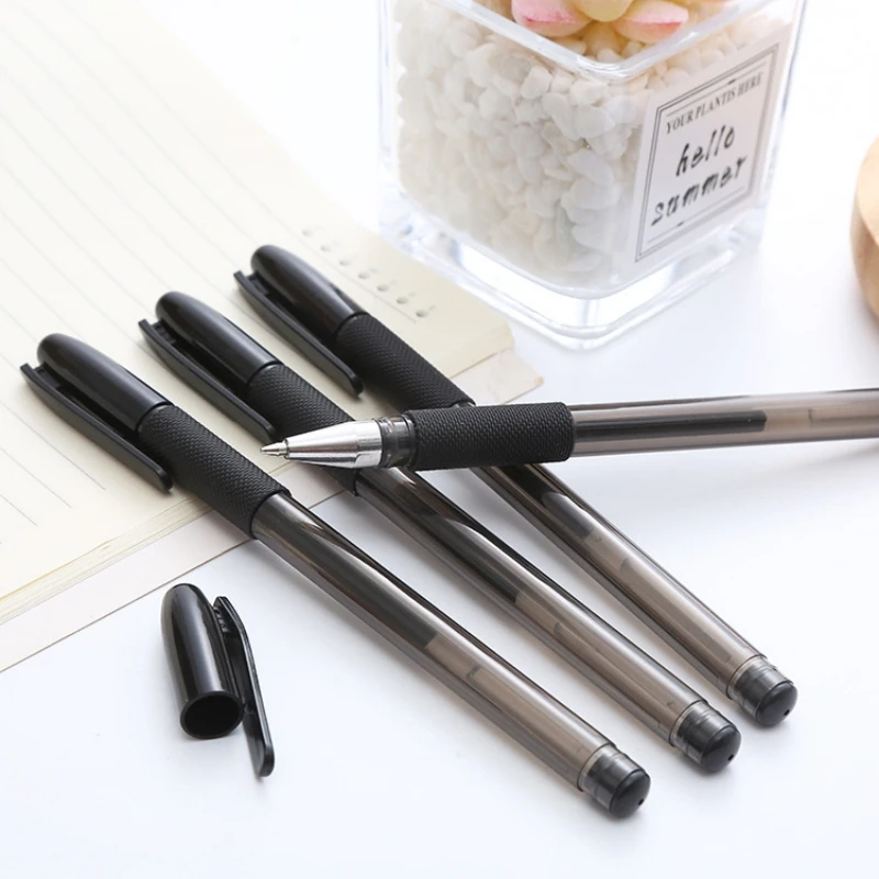 3 шт./компл. Шариковая ручка с наконечником 0,5 мм, деловая ручка для подписи, черные перламутровые гелевые ручки для письма, офисные Школьные принадлежности