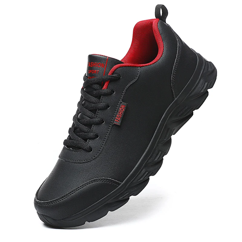 Новые мужские кроссовки для бега, водонепроницаемые кожаные кроссовки, легкая спортивная обувь, мужская обувь для прогулок на открытом воздухе, Zaparillas Hombre