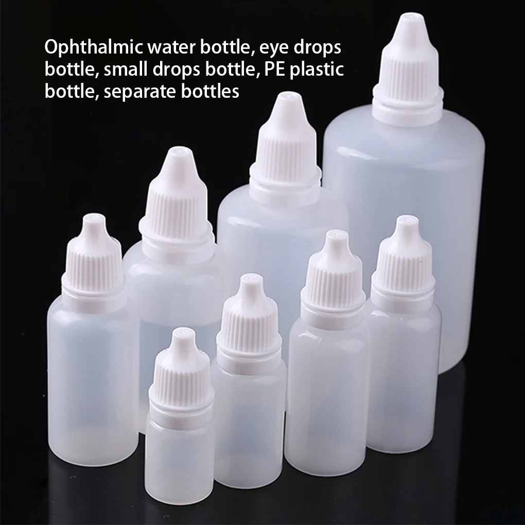 50шт по 10 мл оптом пипетки для жидкости для глаз многоразового использования Пустые пластиковые сжимаемые дорожные краски Прозрачные пипетки для жидкости