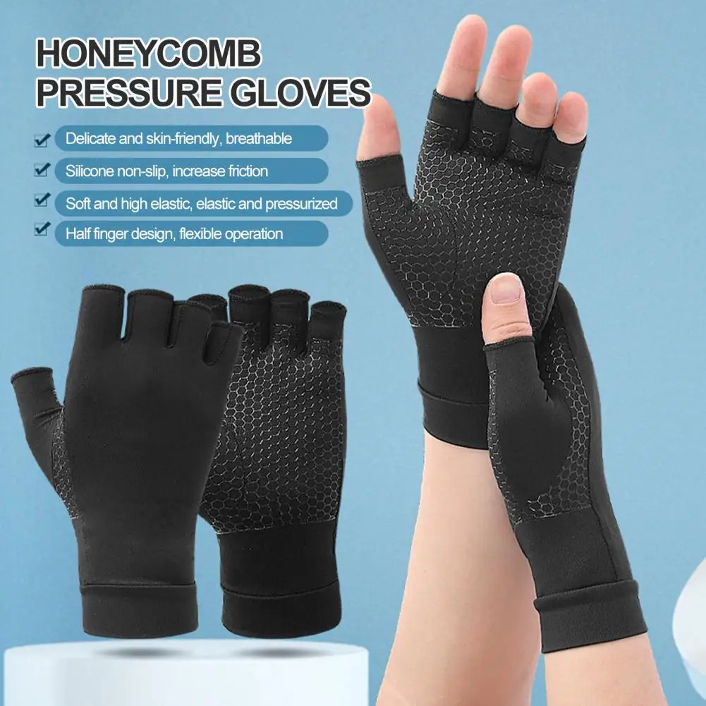 Перчатки для фитнеса, мягкие дышащие высокоэластичные перчатки на полпальца для мужчин и женщин, нескользящий дизайн, идеально подходящий для занятий велоспортом.