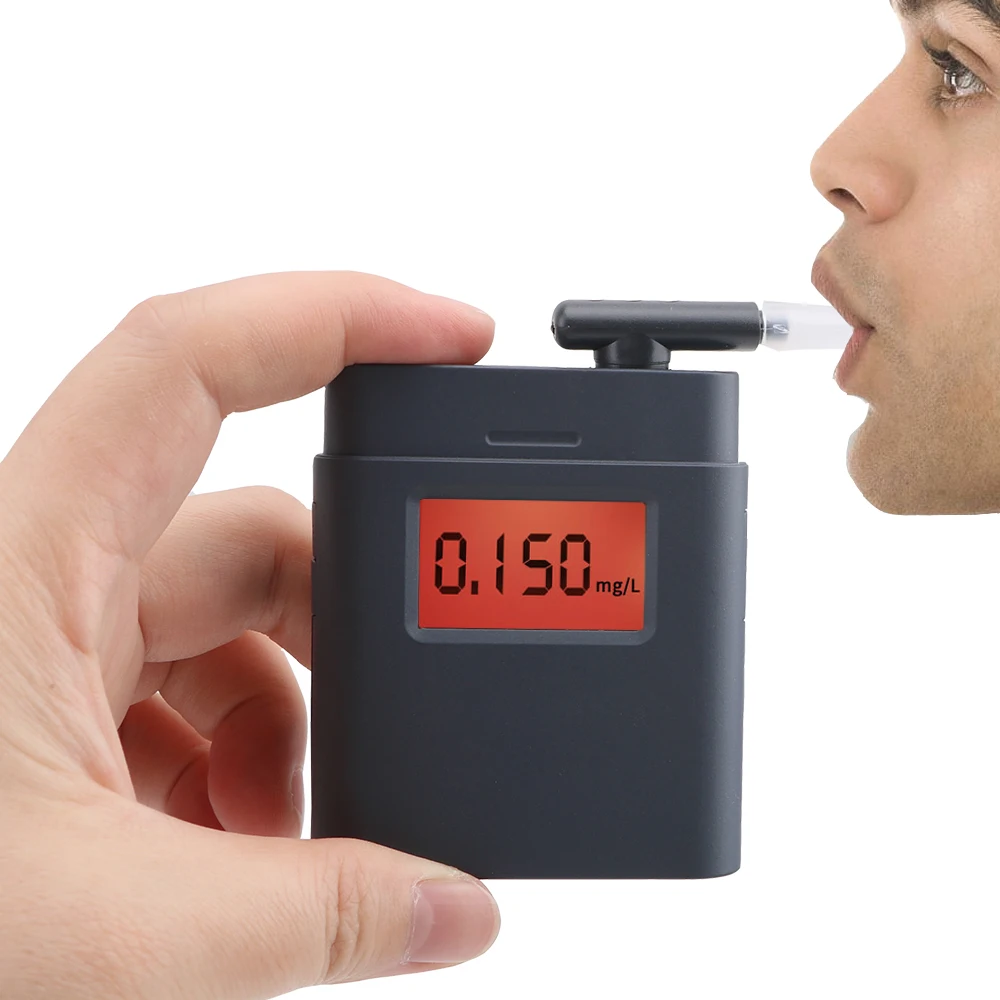 Профессиональный цифровой тестер алкоголя в выдыхаемом воздухе, анализатор дыхания, алкотестер, детектор алкоголя