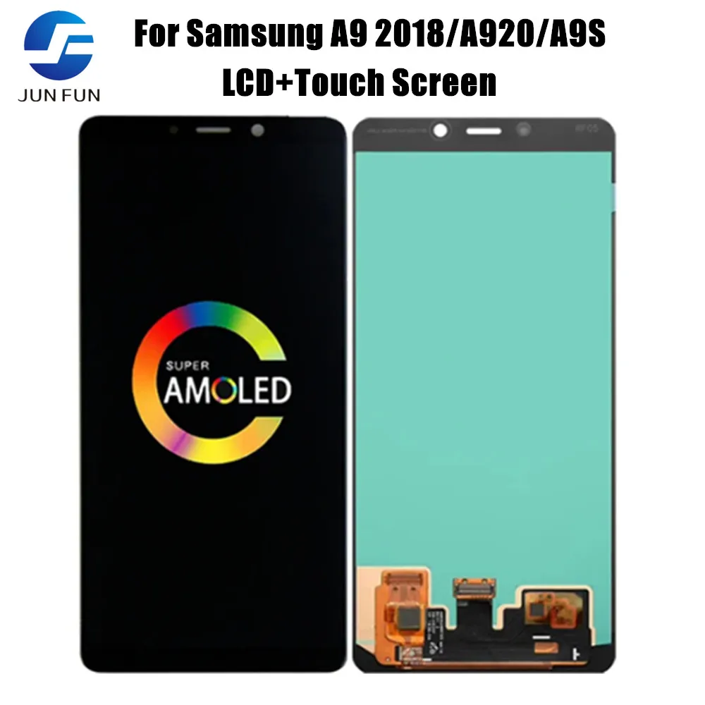 Super AMOLED Для Samsung Galaxy A9 2018 ЖК-дисплей A9s A9 Star Pro SM-A920F/DS ЖК-дисплей с сенсорным экраном, Дигитайзер для Samsung A920 lcd