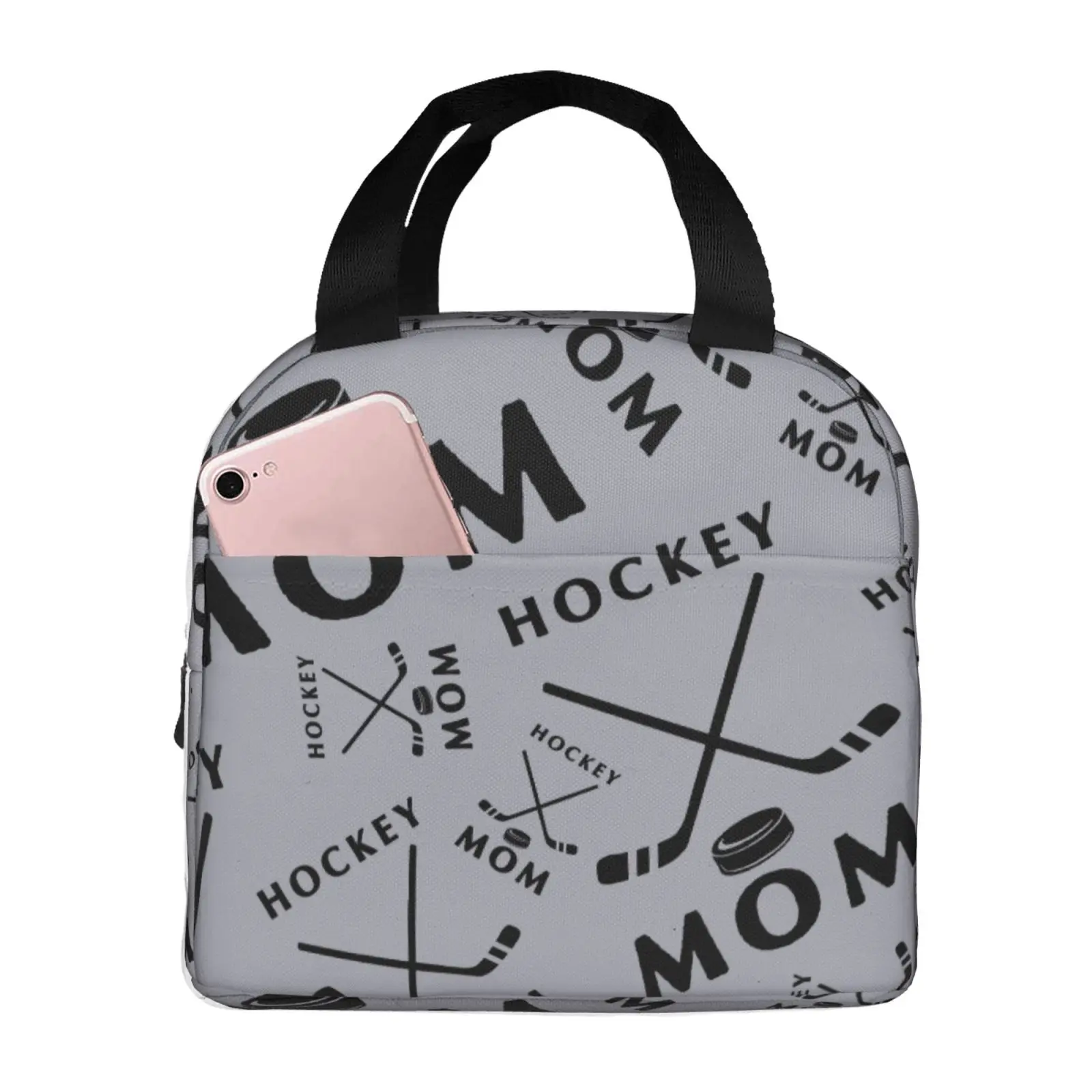 Хоккейная мама женские сумки обед сумка многоразовый изолированный Бенто коробка тепловой обед на работу пикников сумки для женщин