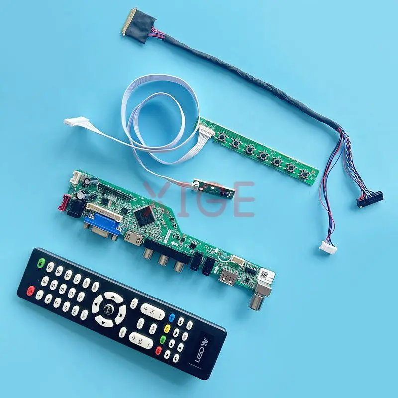 ЖК-плата контроллера Подходит для B133XTN01 B133XW04 B133XW07 ТВ Аналоговый USB + AV + HDMI + VGA Комплект DIY LVDS 40-Контактный 13,3 