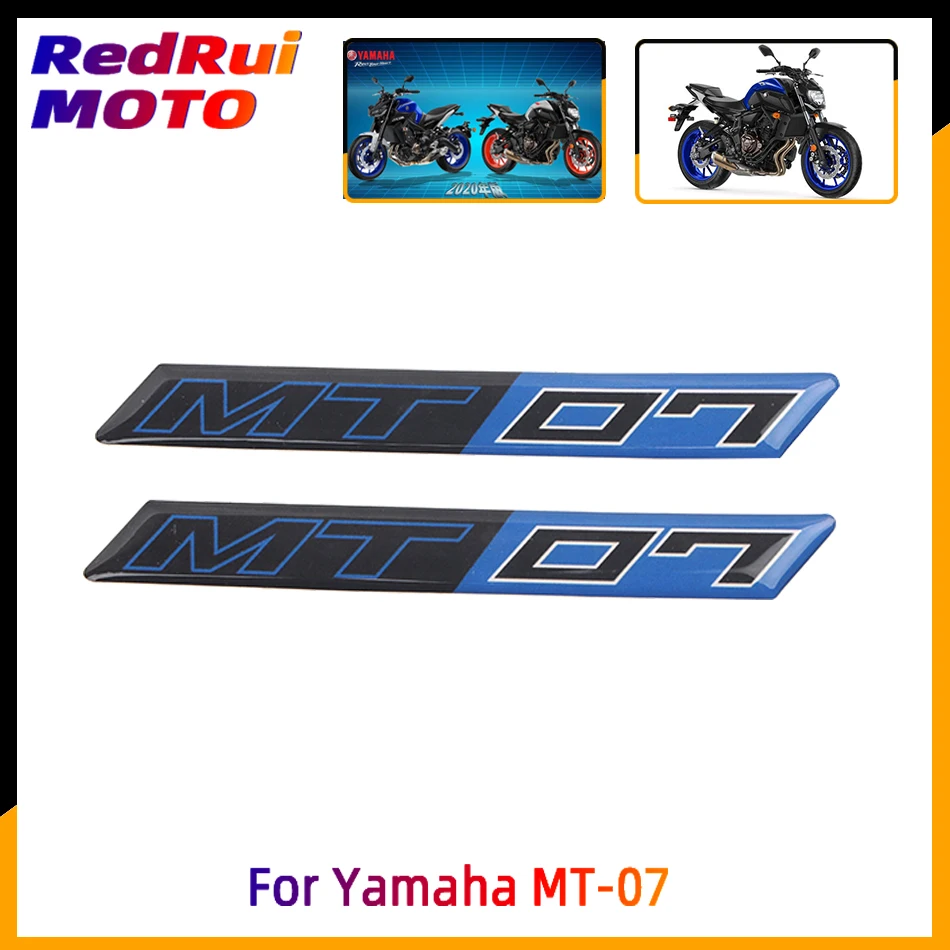 Для Yamaha MT07 MT-07 MT 07 2018 2019 2020 Накладка на бак мотоцикла, 3D наклейка с логотипом, наклейка на корпус, наклейка на защитный обтекатель, эмблема, значок