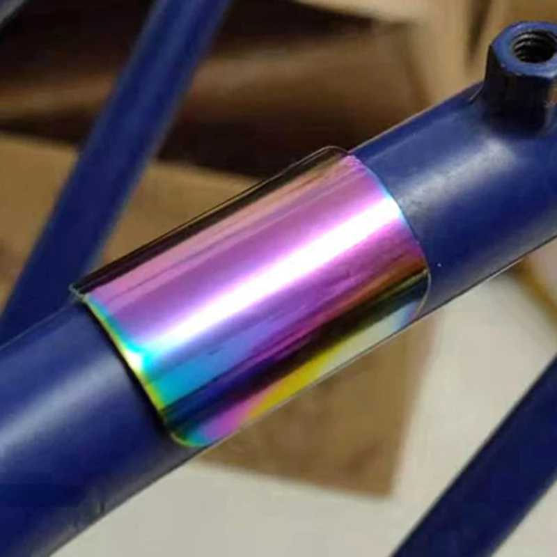 Наклейка на складную велосипедную раму с гальваническим покрытием Для аксессуаров задней вилки велосипеда Brompton