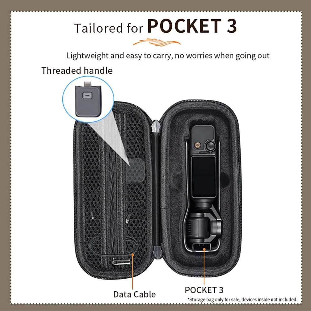 Портативный защитный чехол, защищающий от разрывов, чехол для камеры, сумка для хранения, совместимая с камерой DJI OSMO Pocket 3