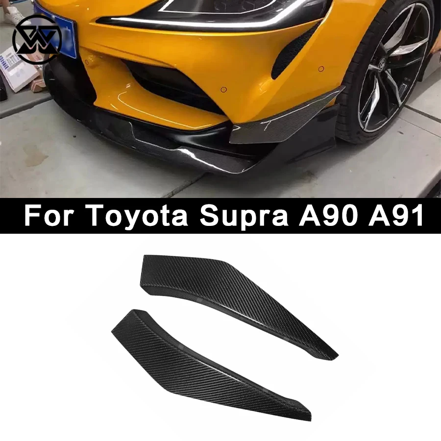 VS Style Для Toyota Supra A90 MK5 wind knife С клеем из углеродного волокна wind knife Для обновления отделки сплиттера переднего бампера автомобиля