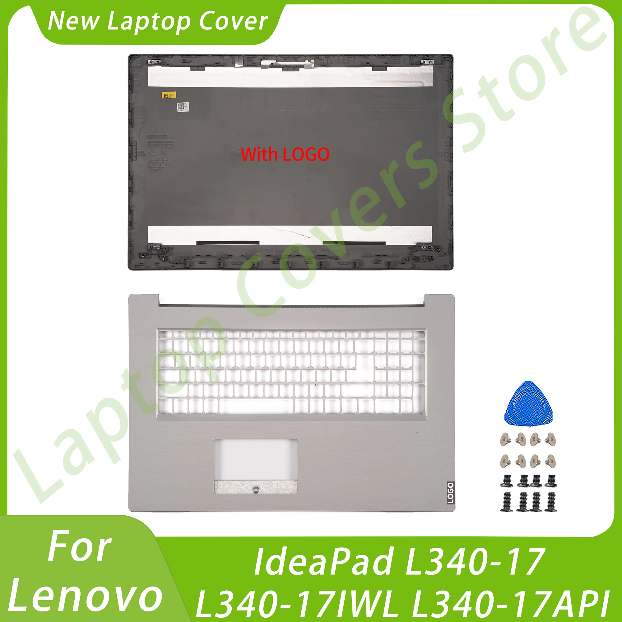 Новый для Lenovo IdeaPad L340-17 L340-17IWL L340-17API FG740 ЖК-дисплей Задняя Крышка Подставка Для Рук Чехол для Ноутбука Задняя Крышка Заменить Серебристый
