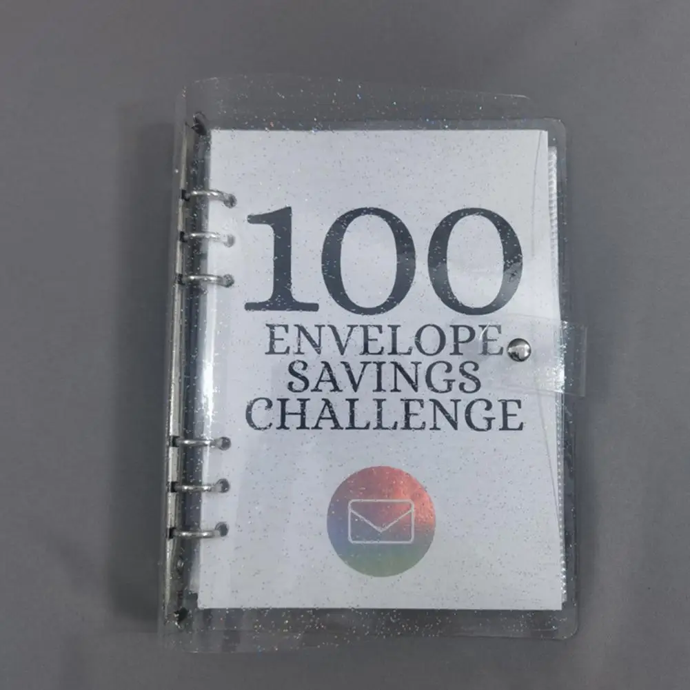 Задача экономии денег - Binder Kids Savings Challenge 100-дневный конкурс по экономии денег в конвертах - веселая и простая книга в переплете для семейных пар