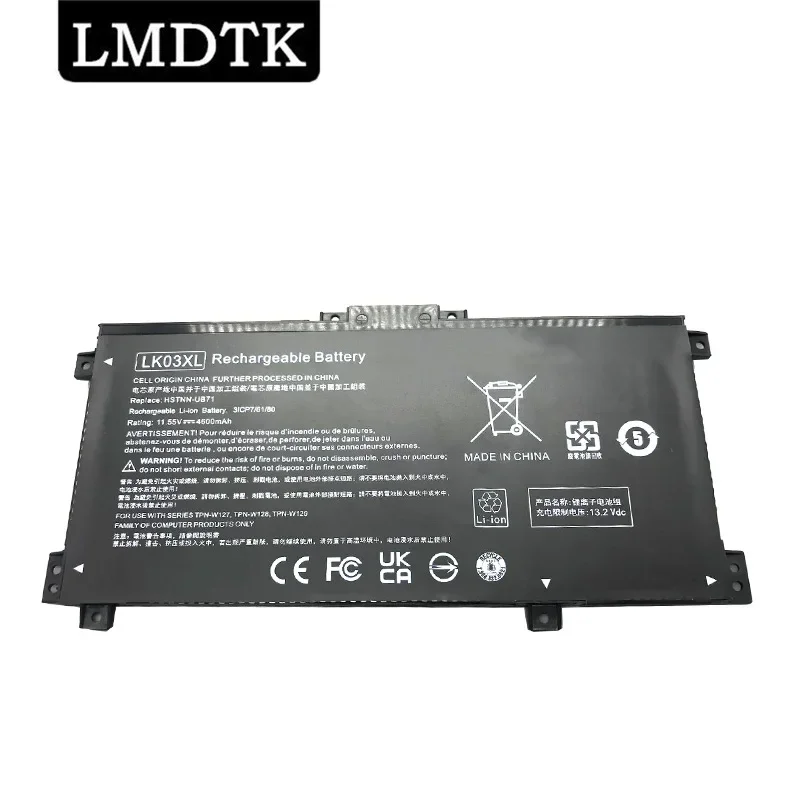LMDTK Новый Аккумулятор для ноутбука LK03XL HP Envy 15x360 15-bp 15-cn TPN-W127 W128 W129 W132 HSTNN-LB7U HSTNN-UB7I HSTNN-IB8M LB8J