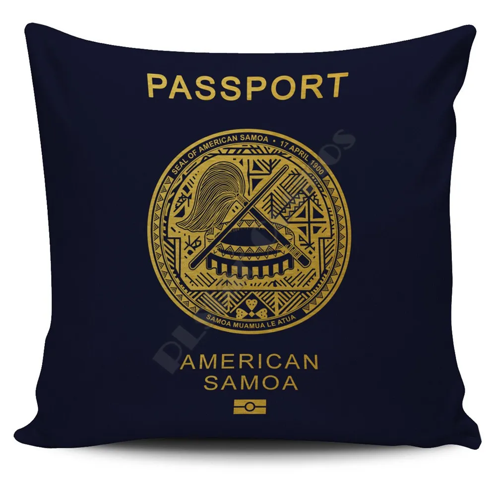 Наволочка для Американского Самоа Паспортная версия Наволочки для наволочек Украшение дома
