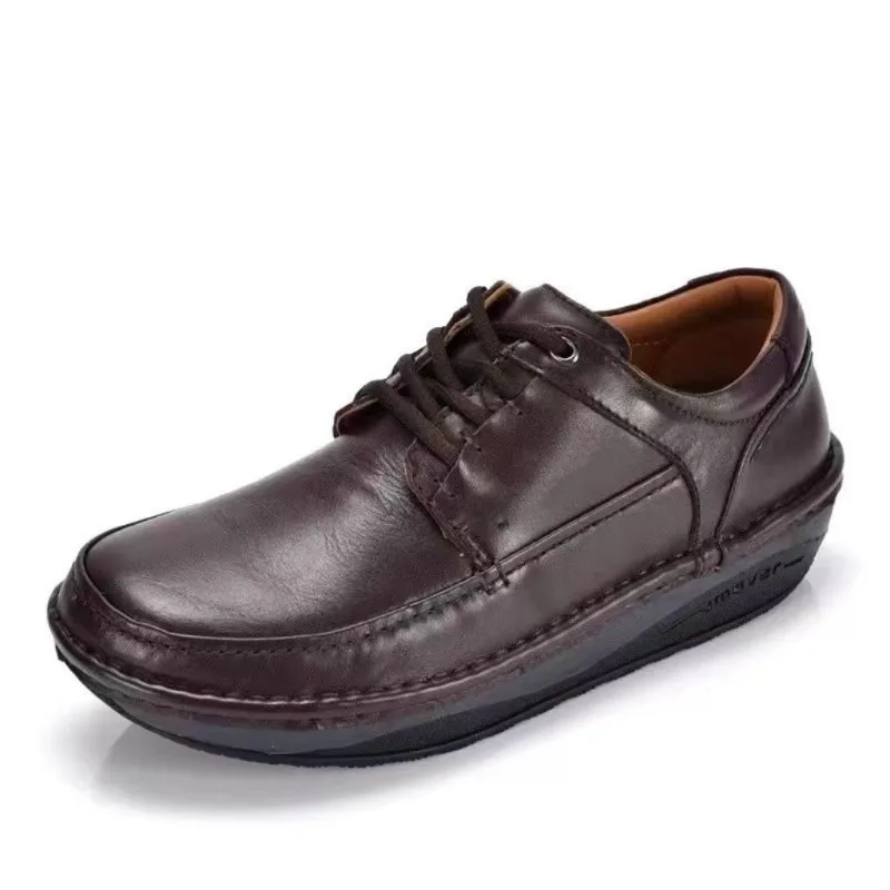Оригинальная брендовая кожаная обувь для мужчин Удобные повседневные кроссовки Популярная мужская обувь для ходьбы со шнуровкой Мужская рабочая обувь