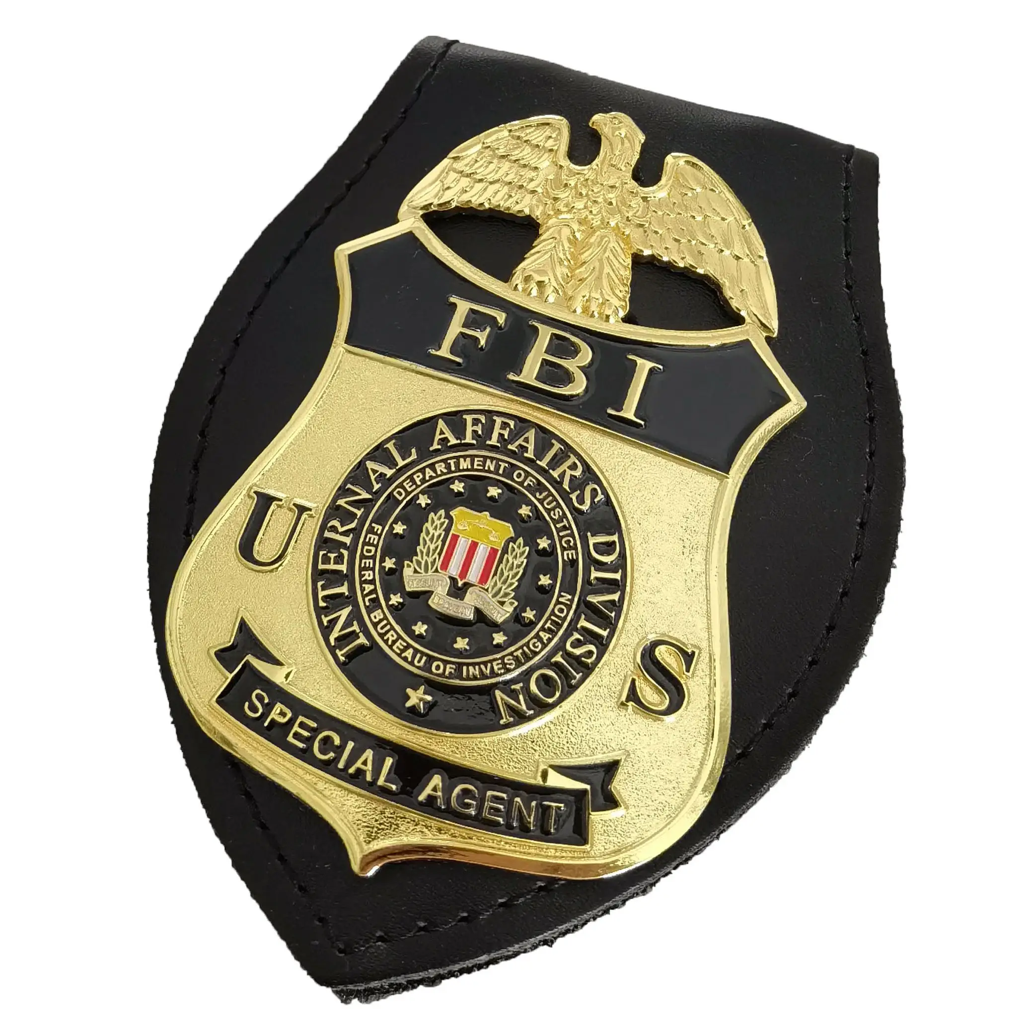 Американский значок ФБР и держатель треугольного значка