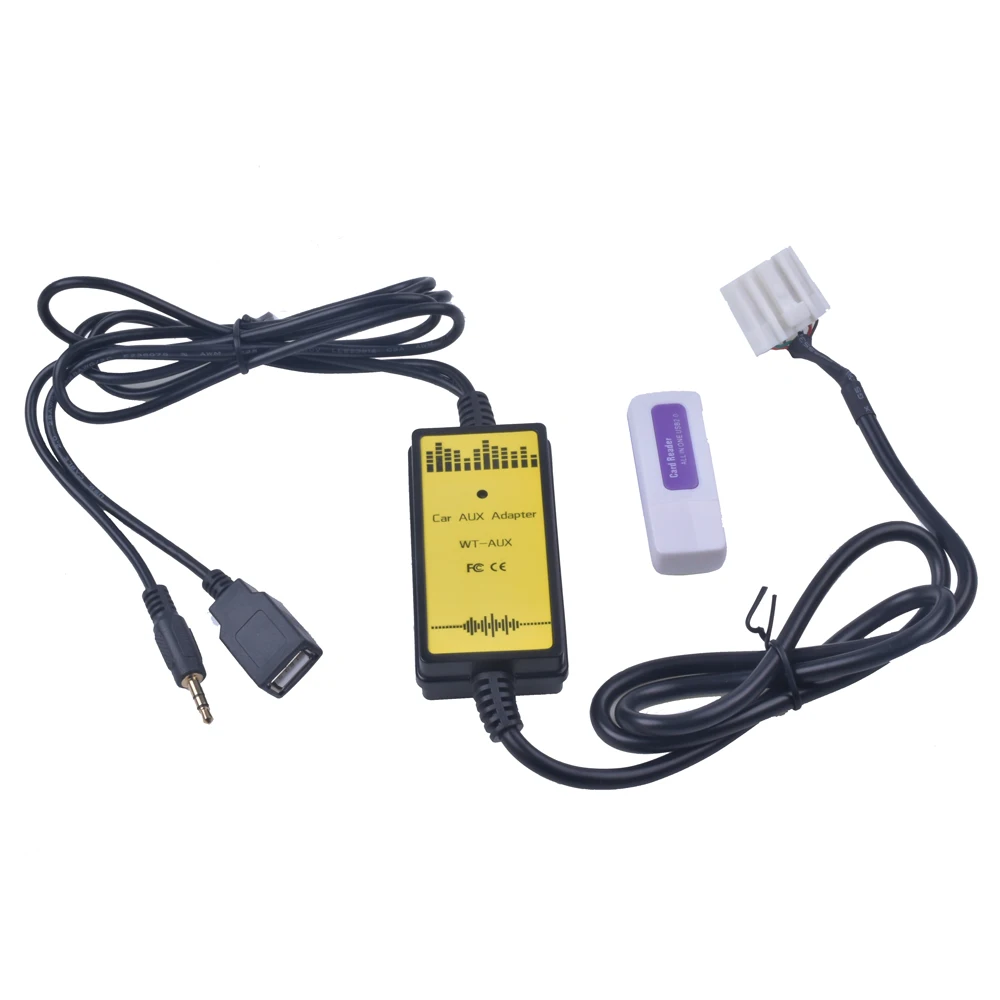 Автомобильный USB-адаптер аудиоинтерфейс MP3 SD AUX USB Кабель для передачи данных Для подключения виртуального CD-чейнджера для Mazda