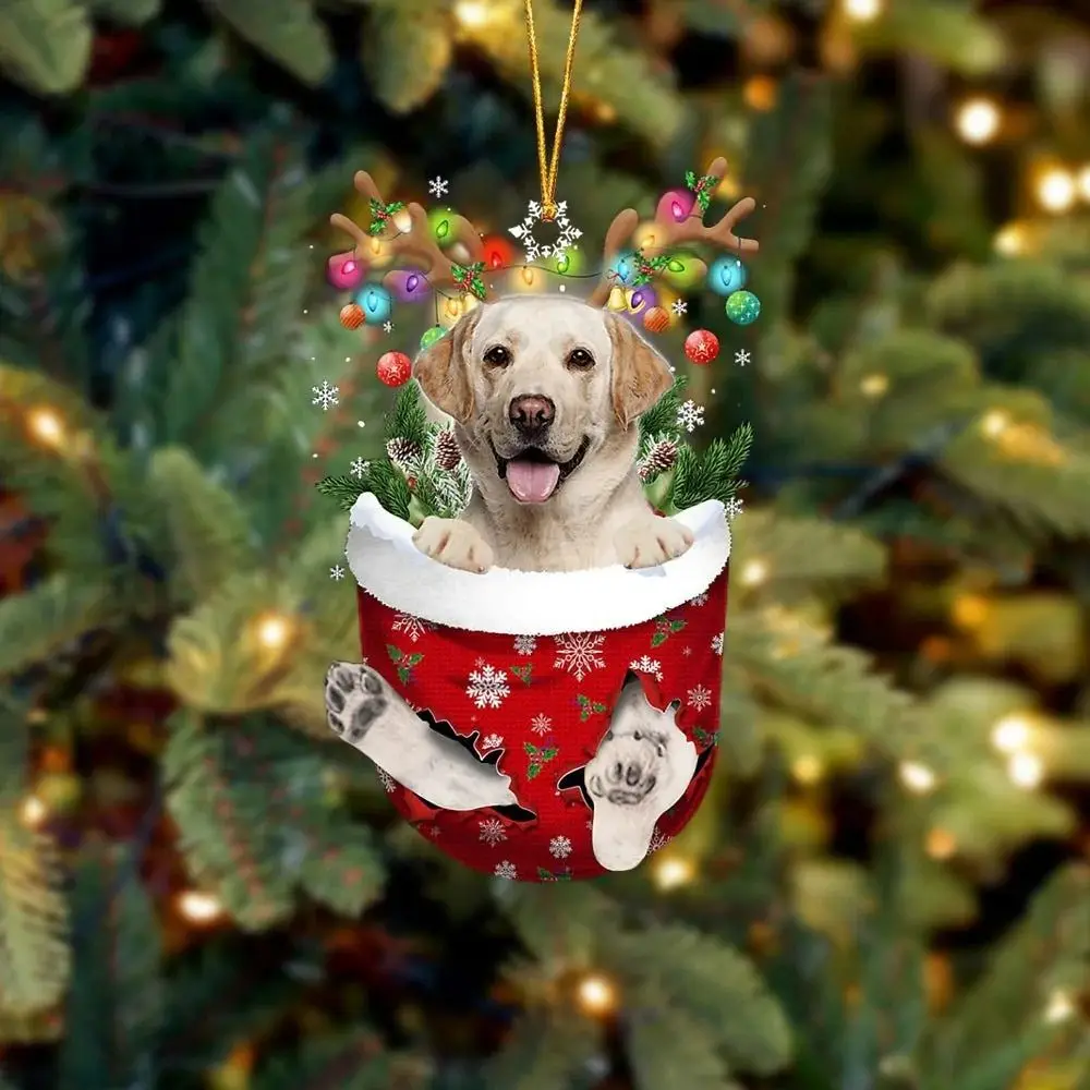 Рождественские украшения Подвесное украшение Подарок Милая Собака Рождественская семья Подвесная Елка Мультяшный продукт Подвеска Персонализированный подарок