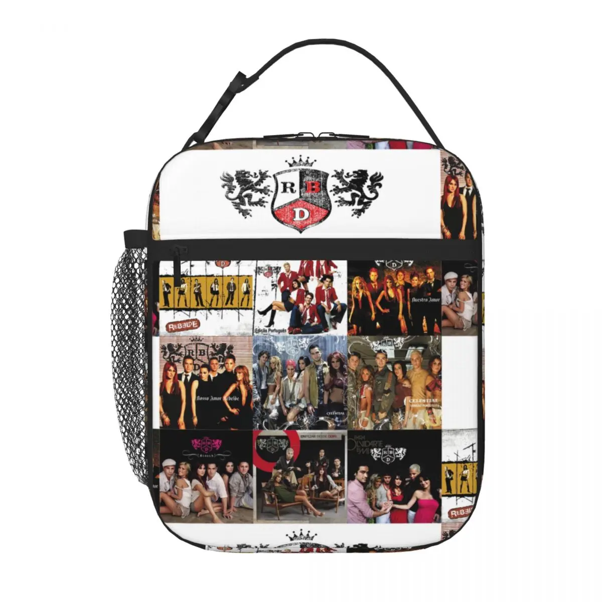 Студийные альбомы Rbd С красным логотипом Сумка для ланча Сумка для пикника Изолированная сумка Kawaii Lunch Bag