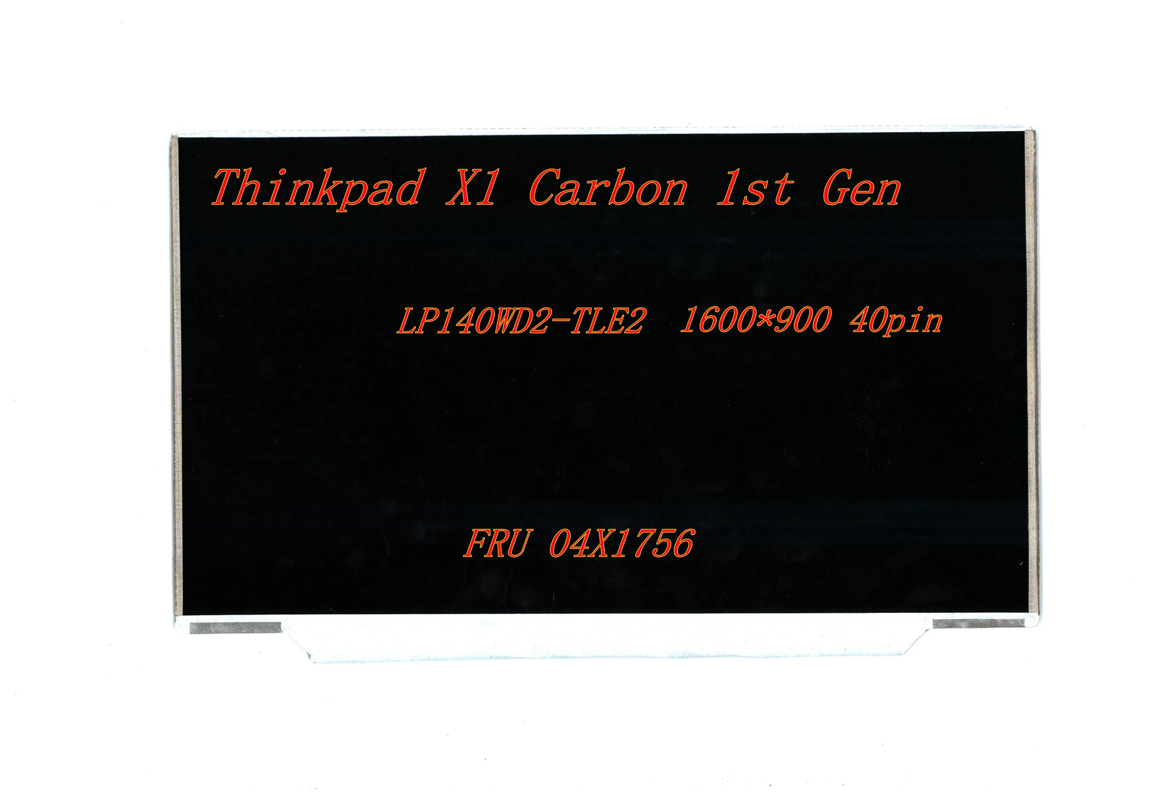 Новый Оригинальный 14-дюймовый ноутбук с тонким светодиодным экраном для Lenovo Thinkpad X1 Carbon 1st Gen Panel LP140WD2-TLE2 FRU 04X1756