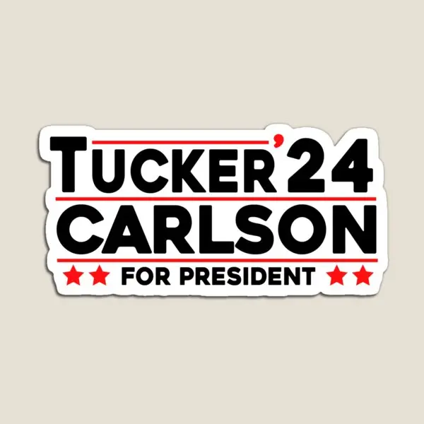 Такер Карлсон 2024 Для президента, магнит для детского домашнего декора, Милый забавный малыш для органайзера на холодильник, наклейки на Холодильник
