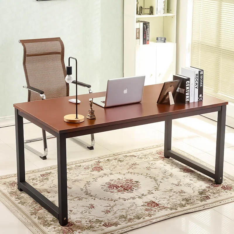 Компьютерные столы из стали и дерева, столы для персонала, простые интернет-кафе, настольные домашние ноутбуки, рабочие столы оптом на складе